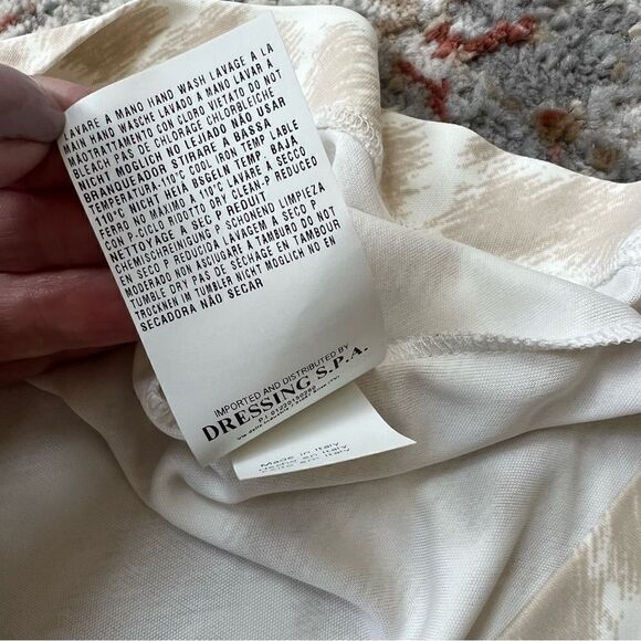 Class Roberto Cavalli Beige Cream Animal Print Dress Size 8 Leopard Short Sleeve - Picture 10 of 14